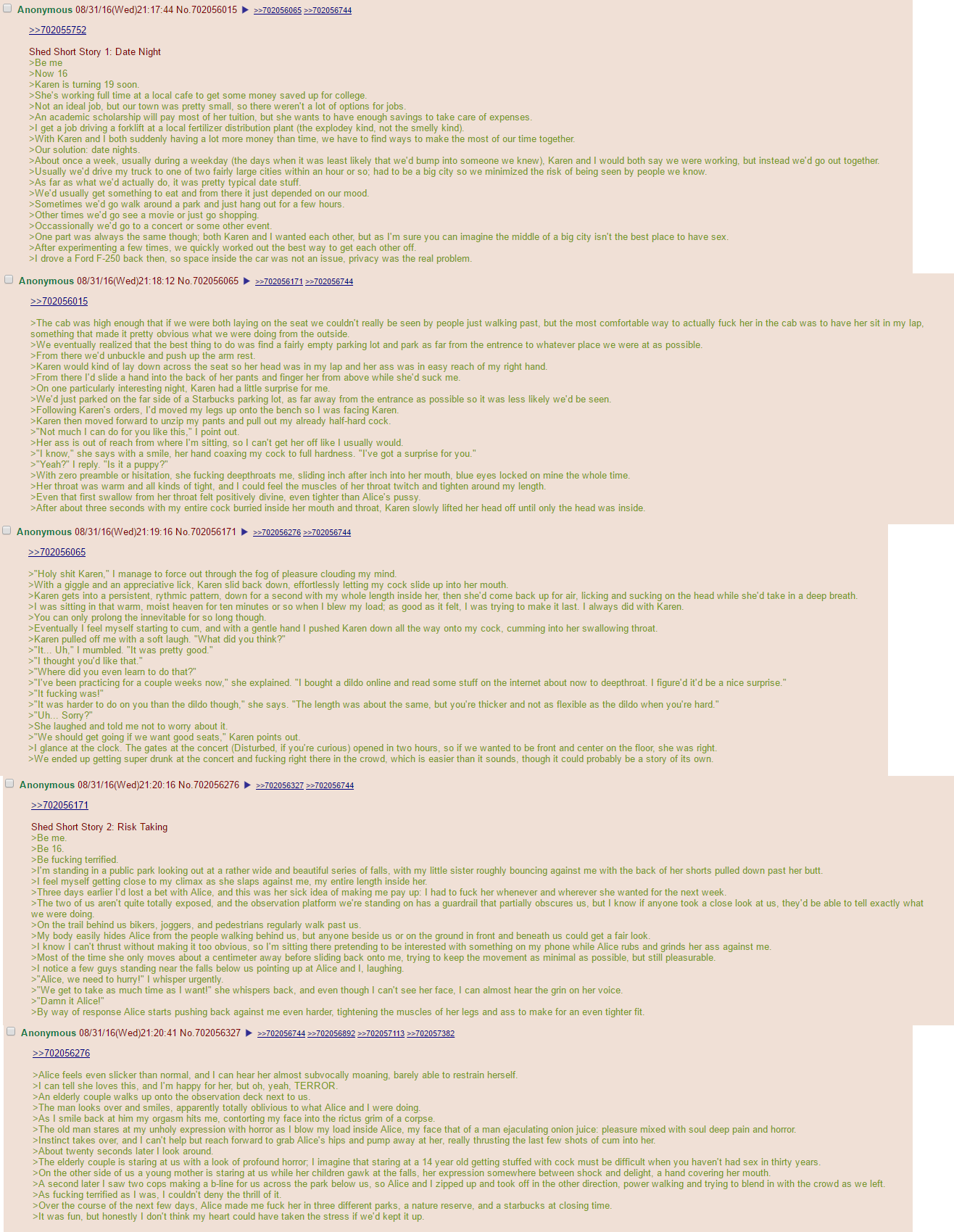 Anon goes to live in a shed. Builds a harem out of his sisters